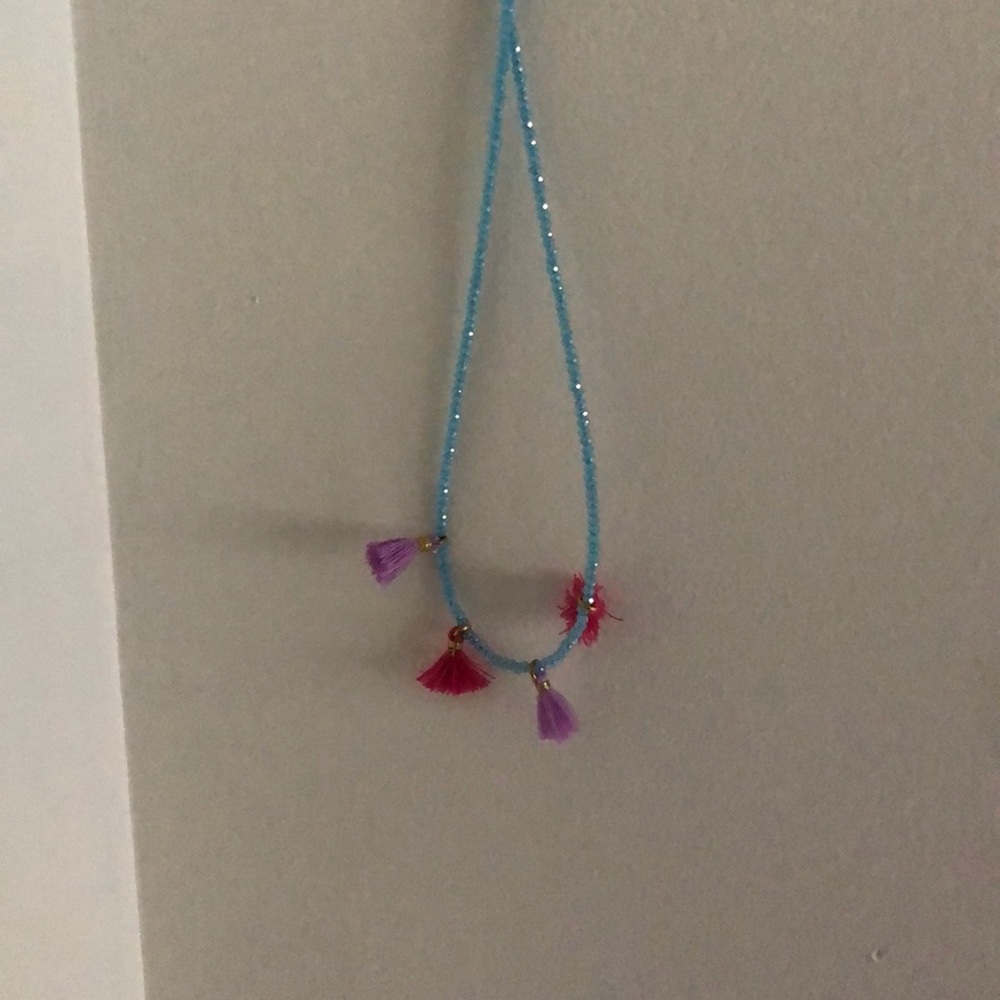handmade tassel necklace